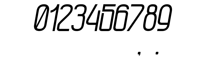 Kagura Italic Font OTHER CHARS