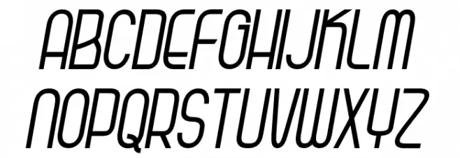 Kagura Italic Polices MAJUSCULES