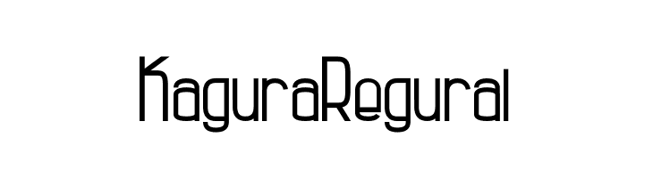 Kagura Regural  नि: शुल्क फ़ॉन्ट्स डाउनलोड