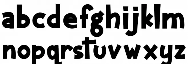 Kaharsa फ़ॉन्ट लोअरकेस