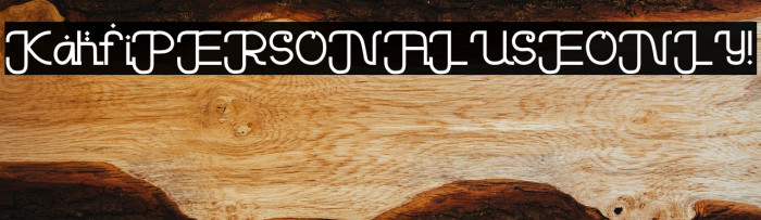 Kahfi PERSONAL USE ONLY! Example 3