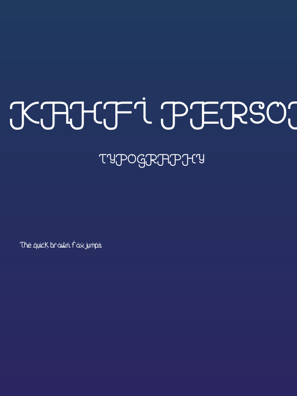 Kahfi PERSONAL USE ONLY! Poster