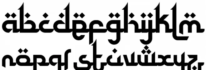 Kahfi Font LOWERCASE