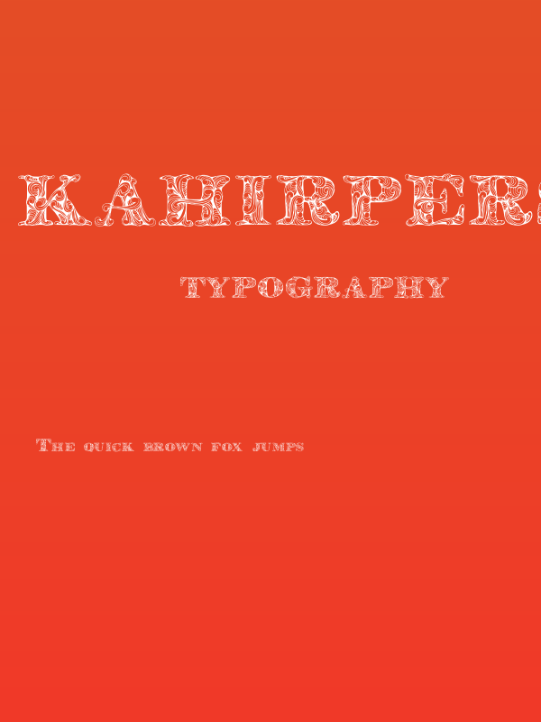 KahirPersonalUse Regular Poster