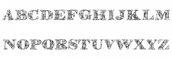 KahirPersonalUse Regular 字体 大写