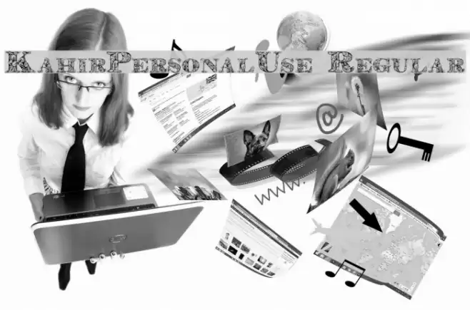 KahirPersonalUse Regular Font examples