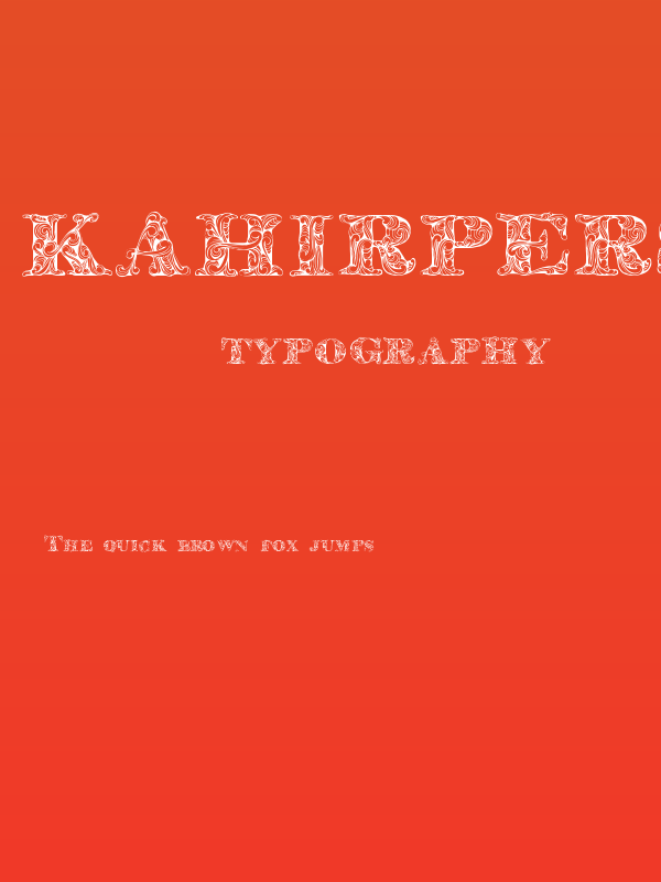 KahirPersonalUse Regular Poster