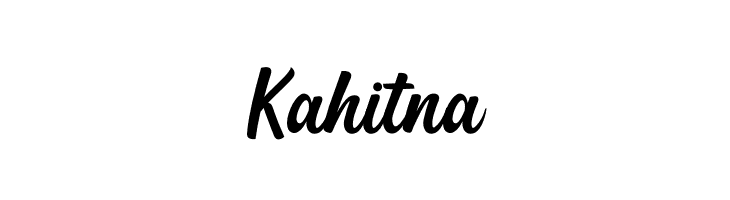 Kahitna  免费字体下载