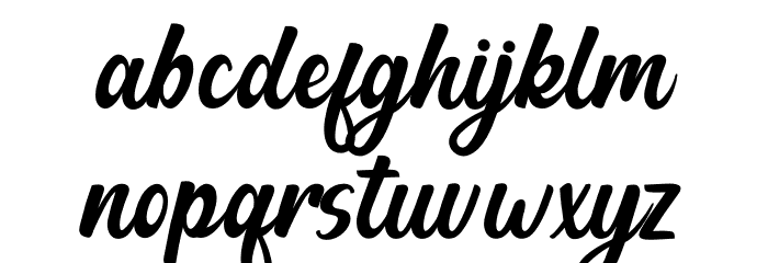 Kahitna Font LOWERCASE