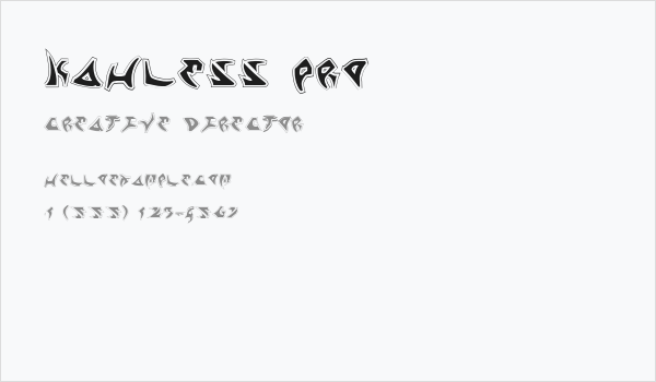 Kahless Pro Business Card