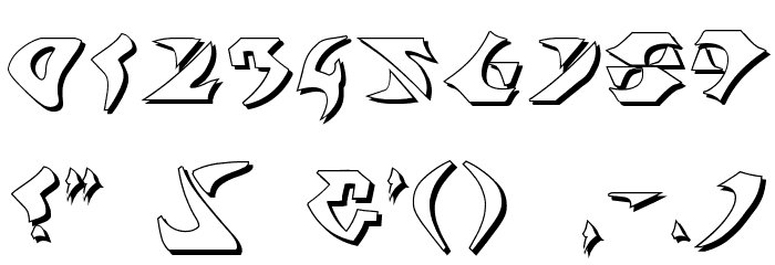 Kahless Shadow Font OTHER CHARS