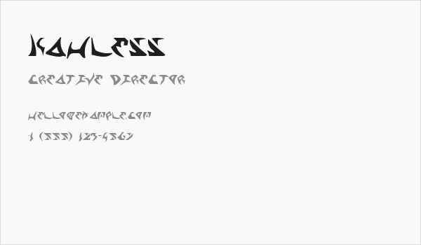 Kahless Business Card