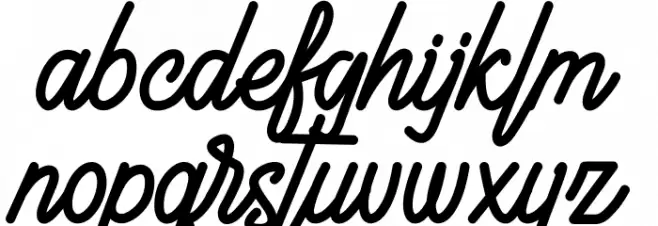 Kaibon Font LOWERCASE