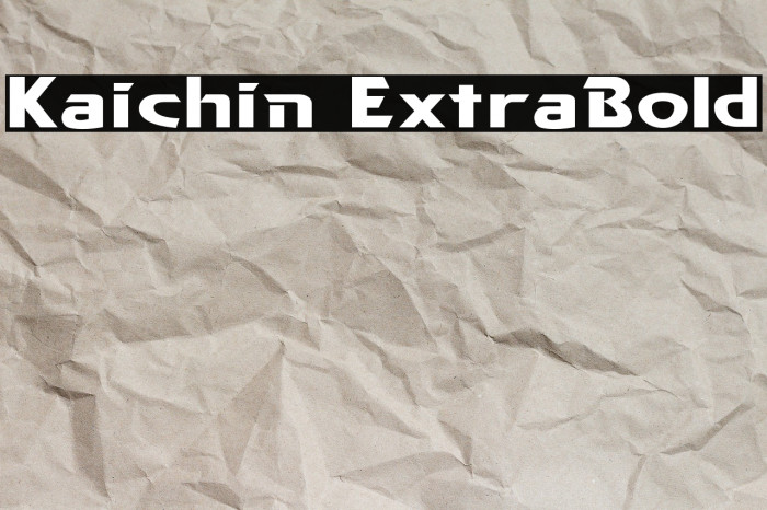 Kaichin ExtraBold Example 1