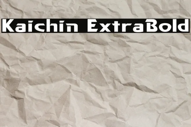 Kaichin ExtraBold Example 1