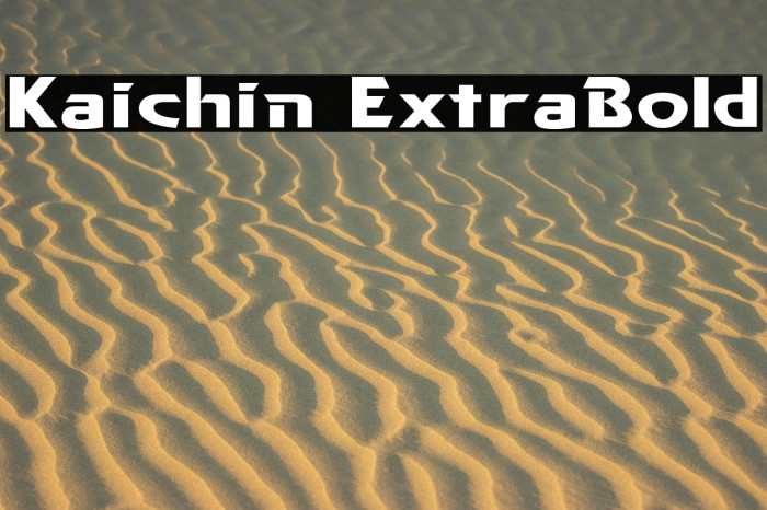Kaichin ExtraBold Example 2
