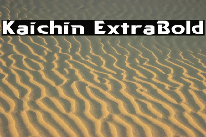 Kaichin ExtraBold Example 2