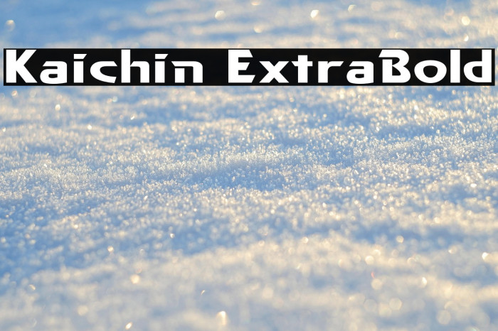 Kaichin ExtraBold Example 3