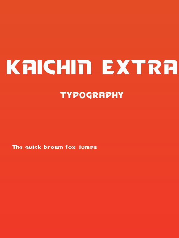 Kaichin ExtraBold Poster