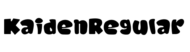 Kaiden Regular  font caratteri gratis