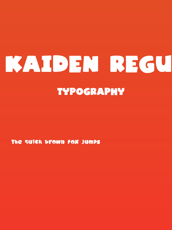 Kaiden Regular Poster