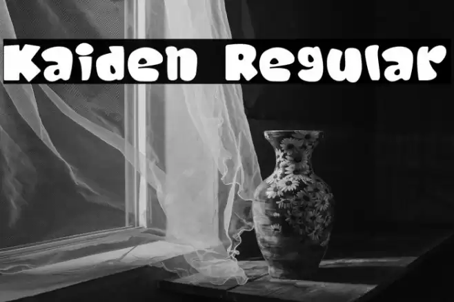 Kaiden Regular Font examples