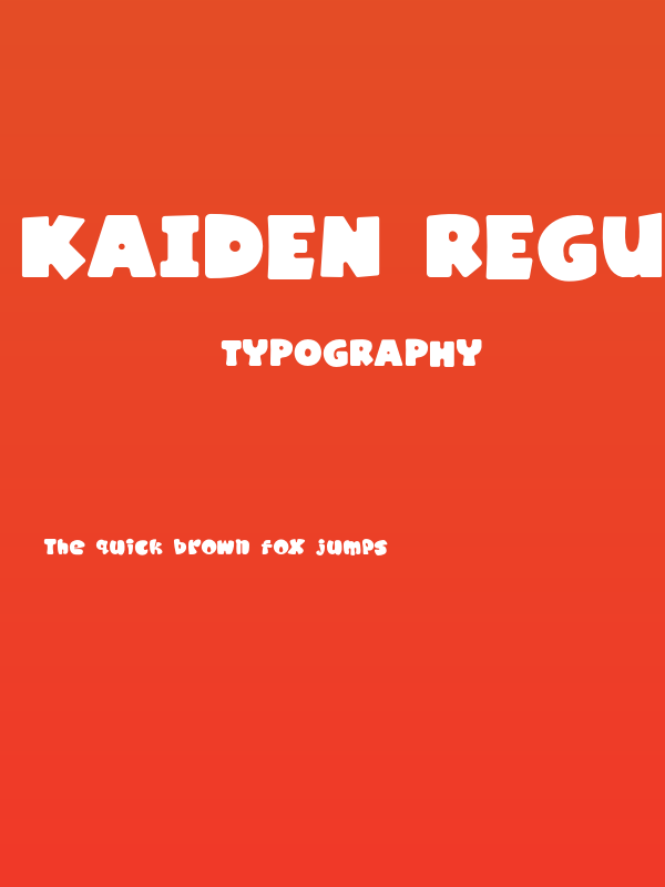 Kaiden Regular Poster