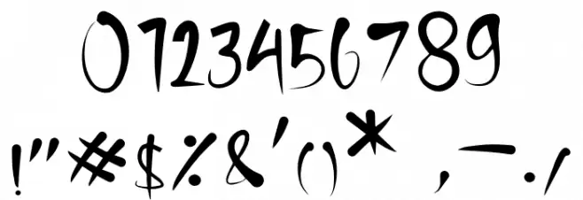 Kaidomaru Font OTHER CHARS