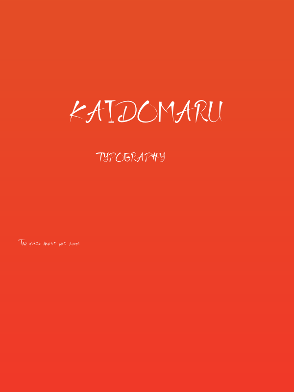 Kaidomaru Poster
