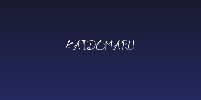 Kaidomaru Social Header