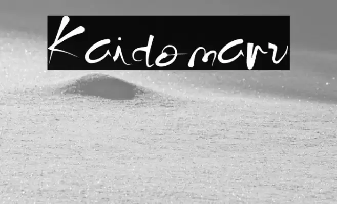 Kaidomaru Font examples