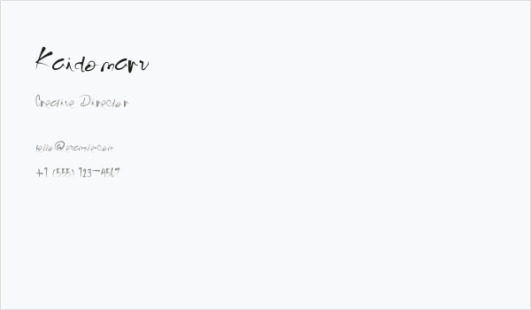 Kaidomaru Business Card