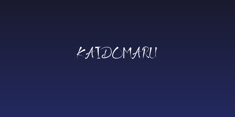 Kaidomaru Social Header