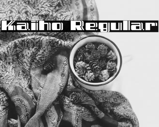Kaiho Regular Font examples