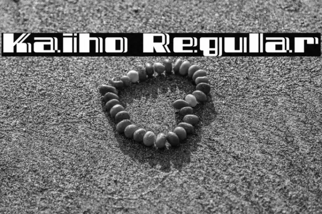 Kaiho Regular Font examples