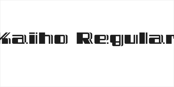 Kaiho Regular Logo