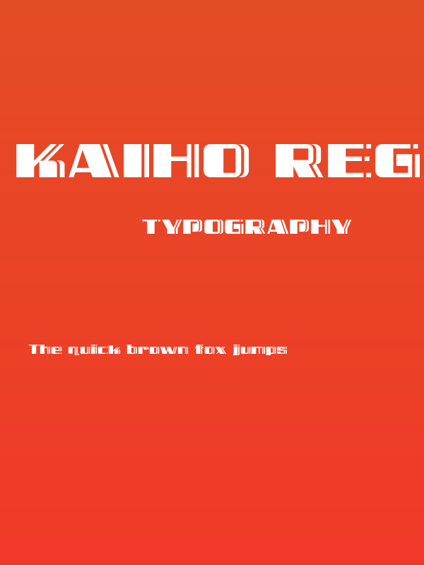 Kaiho Regular Poster