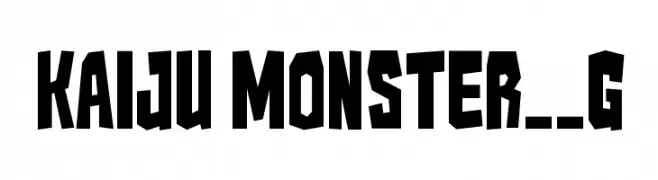 Kaiju Monster__G  Frei Schriftart Herunterladen