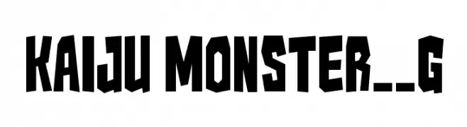 Kaiju Monster__G  baixar fontes gratis