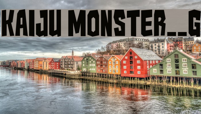 Kaiju Monster__G Font examples