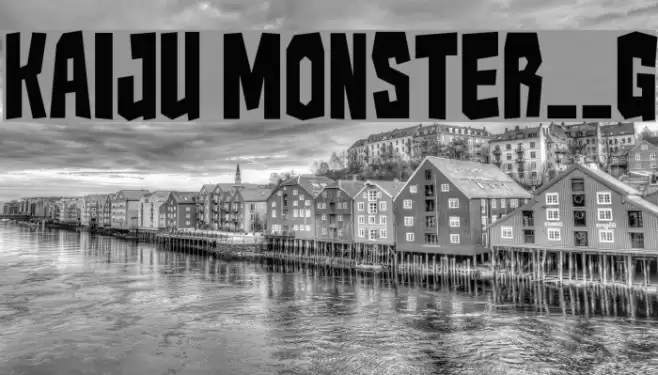 Kaiju Monster__G Шрифта examples