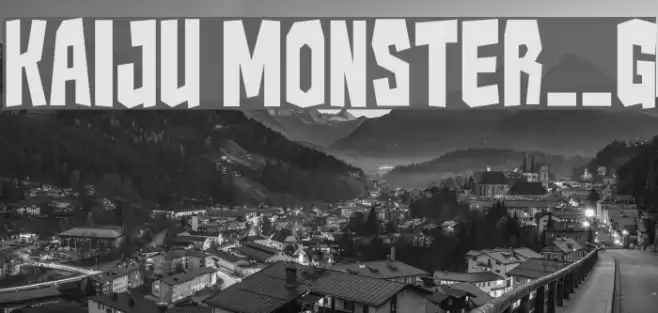 Kaiju Monster__G Шрифта examples