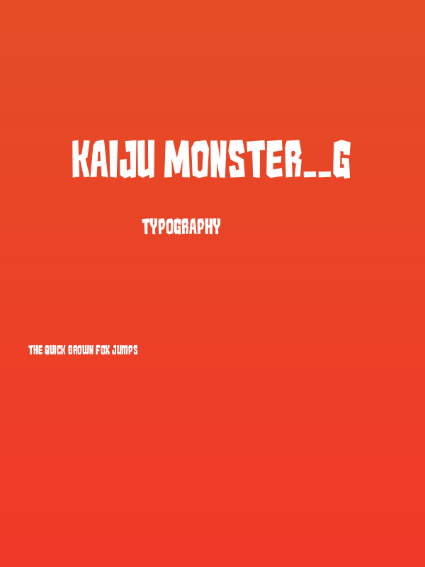Kaiju Monster__G Poster