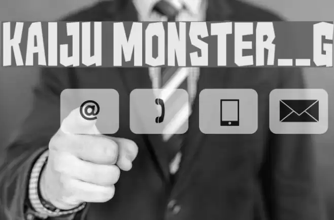 Kaiju Monster__G Font examples