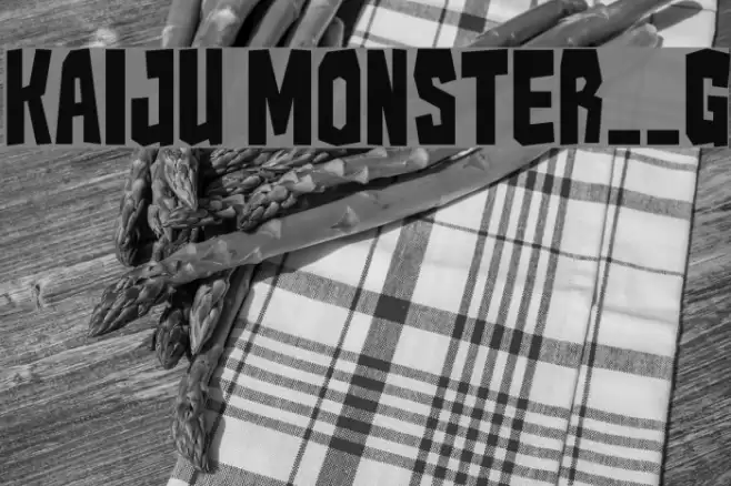 Kaiju Monster__G Font examples