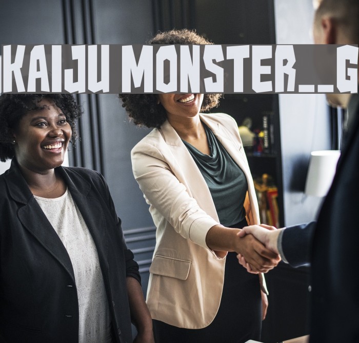 Kaiju Monster__G Шрифта examples