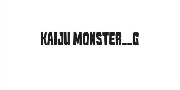 Kaiju Monster__G Logo