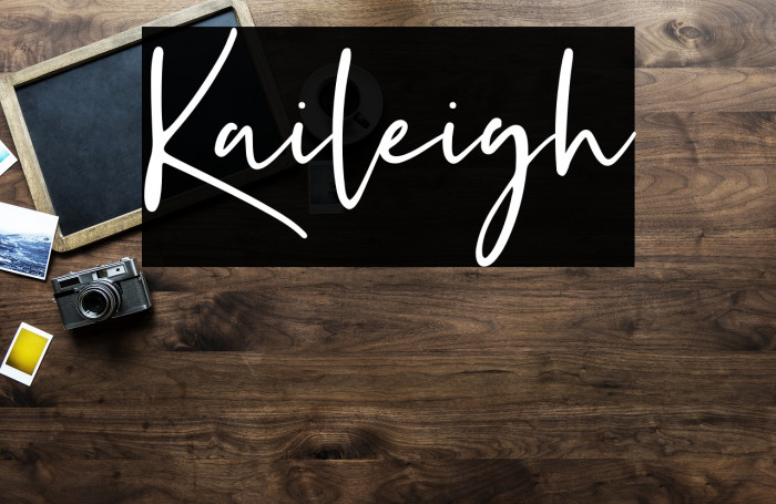Kaileigh Font examples