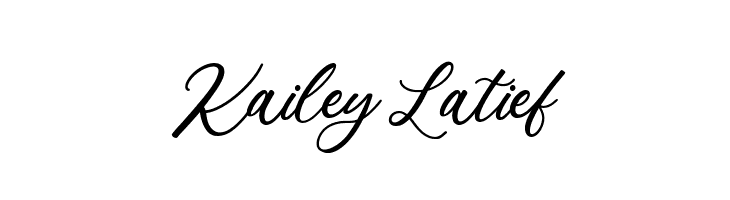 Kailey Latief  Скачать бесплатные шрифты