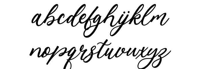 Kailey Latief Font LOWERCASE